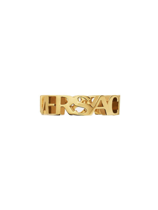 Versace Men Logo Ring Luxury Designer Jewelry