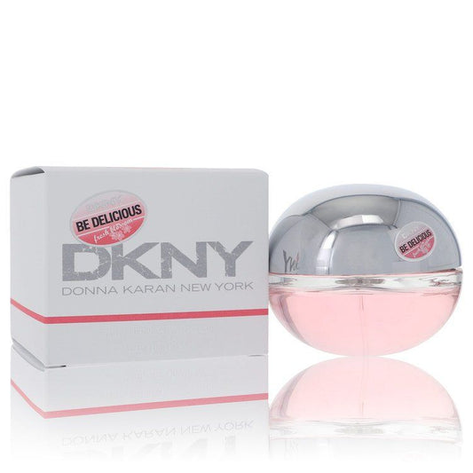 DKNY Be Delicious Fresh Blossom women's perfume bottle with green apple design, 3.4 oz luxury fragrance